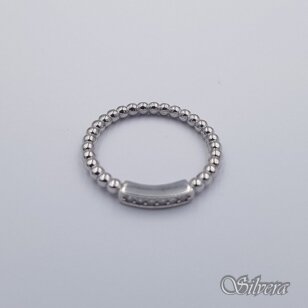 Sidabrinis žiedas su cirkoniais Z592; 17,5 mm