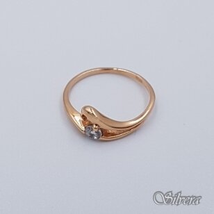 Auksinis žiedas su cirkoniu AZ67; 17 mm