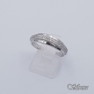 Sidabrinis žiedas su cirkoniais Z318; 16,5 mm