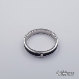 Sidabrinis žiedas su emaliu Z486; 19 mm