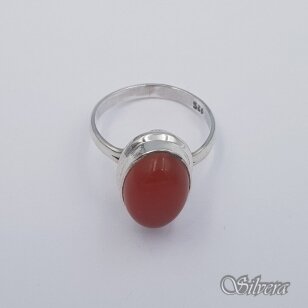 Sidabrinis žiedas su karneoliu Z0083; 19 mm