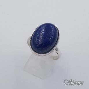 Sidabrinis žiedas su lazuritu Z0081; 19,5 mm