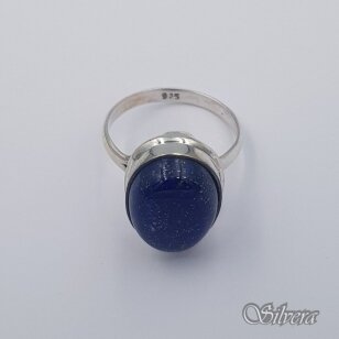 Sidabrinis žiedas su lazuritu Z0081; 20 mm