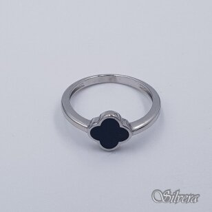 Sidabrinis žiedas su oniksu Z1758; 16,5 mm