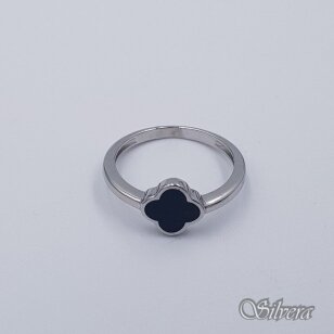 Sidabrinis žiedas su oniksu Z1758; 17 mm