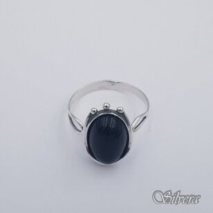 Sudraba gredzens ar oniksu Z616; 20,5 mm