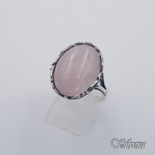 Sidabrinis žiedas su rožiniu kvarcu Z4151; 20,5 mm