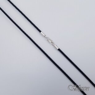 Šilkinė virvutė su sidabro detalėmis GS03; 40 cm