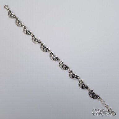 Sidabrinė apyrankė AK398; 19-22 cm Sidabrinė apyrankė AK398; 19-22 cm