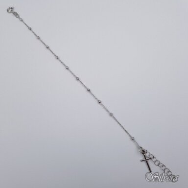 Rodžiuota sidabrinė apyrankė Rožančius KR18; 18-20,5 cm Rodžiuota sidabrinė apyrankė Rožančius KR18; 18-20,5 cm
