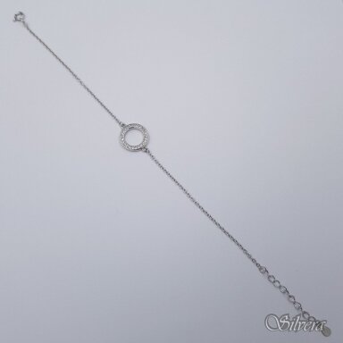 Sidabrinė apyrankė su cirkoniais AF215; 16-19 cm Sidabrinė apyrankė su cirkoniais AF215; 16-19 cm