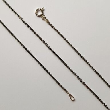 Sudraba melnināta ķēdīte AD50ox; 50 cm
