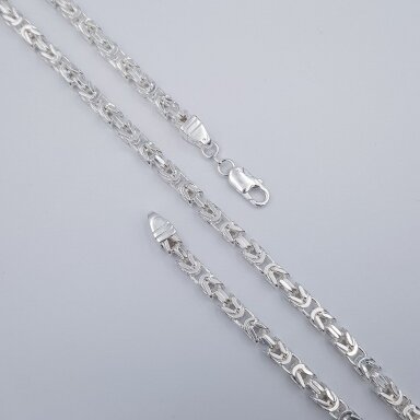 Sudraba ķēdīte BZ120; 60 cm