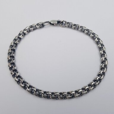 Sudraba melnināta aproce GB45; 19,5 cm
