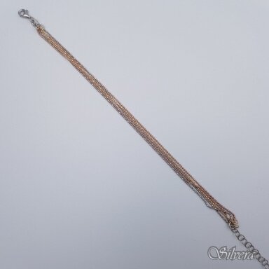 Sudraba zeltīta aproce AK147; 18-21 cm
