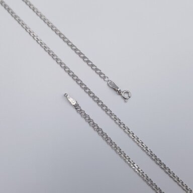 Sudraba ķēdīte pārklāta ar rodiju RD40rod; 60 cm