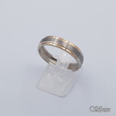 Sudraba gredzens ar zelta detaļām Z284; 17,5 mm Sudraba gredzens ar zelta detaļām Z284; 17,5 mm