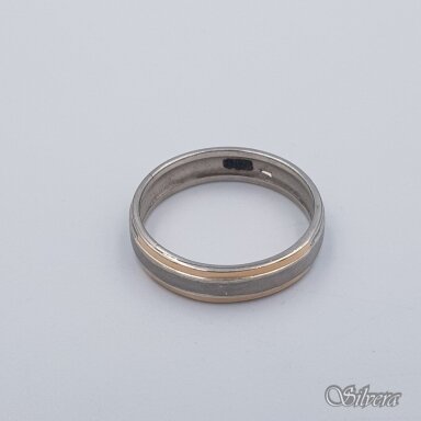 Sudraba gredzens ar zelta detaļām Z284; 17,5 mm Sudraba gredzens ar zelta detaļām Z284; 17,5 mm