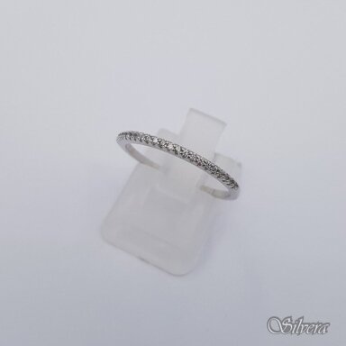Sudraba gredzens ar cirkoniju Z178; 17 mm