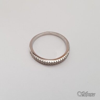 Sidabrinis žiedas su cirkoniais Z180; 17,5 mm Sidabrinis žiedas su cirkoniais Z180; 17,5 mm