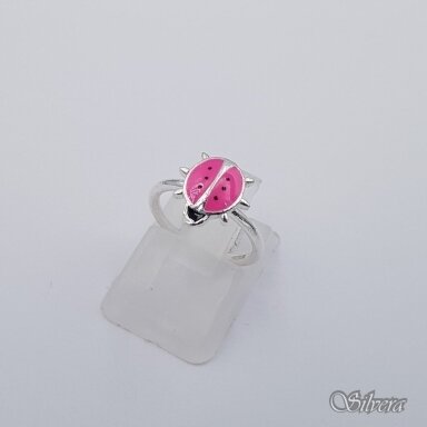 Sidabrinis žiedas su emaliu Z0367; 14,5 mm Sidabrinis žiedas su emaliu Z0367; 14,5 mm
