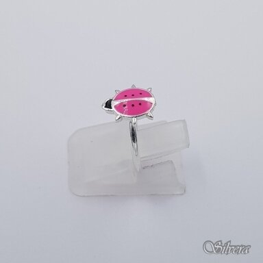 Sidabrinis žiedas su emaliu Z0367; 14,5 mm Sidabrinis žiedas su emaliu Z0367; 14,5 mm