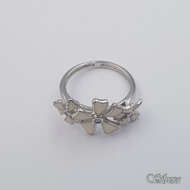 Sidabrinis žiedas su emaliu Z693; 18,5 mm Sidabrinis žiedas su emaliu Z693; 18,5 mm