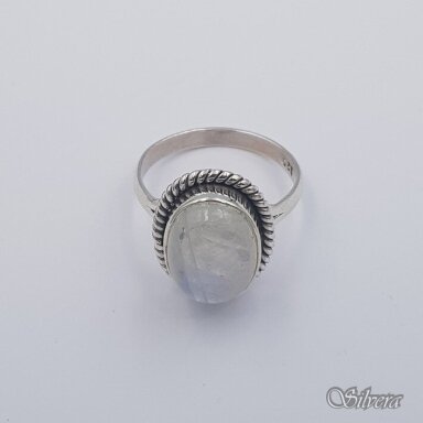 Sidabrinis žiedas su mėnulio akmeniu Z0078; 19,5 mm Sidabrinis žiedas su mėnulio akmeniu Z0078; 19,5 mm