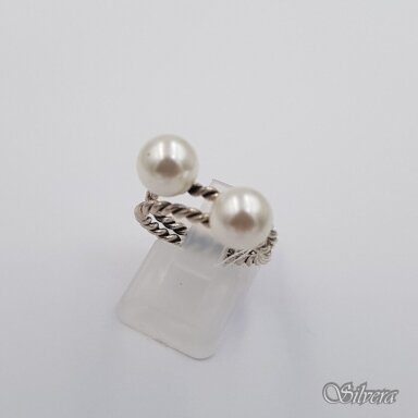 Sidabrinis žiedas su perlais Z060; 16,5 mm Sidabrinis žiedas su perlais Z060; 16,5 mm