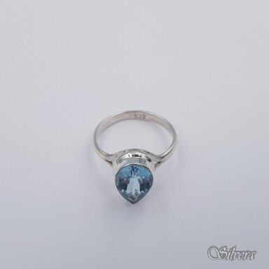 Sudraba gredzens ar topāzu Z0301; 17,5 mm