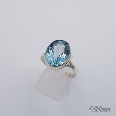 Sidabrinis žiedas su topazu Z1743; 17 mm Sidabrinis žiedas su topazu Z1743; 17 mm