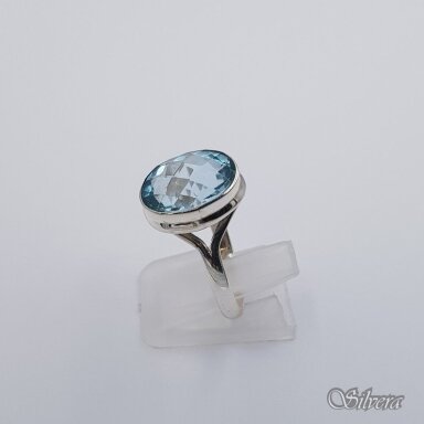 Sidabrinis žiedas su topazu Z1743; 17 mm Sidabrinis žiedas su topazu Z1743; 17 mm