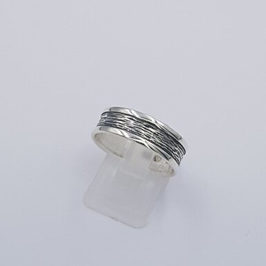 Sudraba gredzens Z034; 22 mm