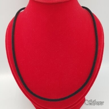 Zīda aukla ar sudraba detaļām GS04; 45 cm