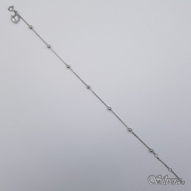 Sidabrinė apyrankė su cirkoniu AK318; 18-21,5 cm 1