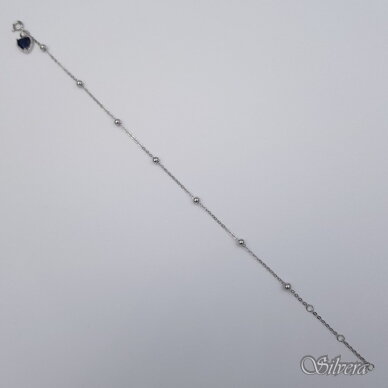 Sidabrinė apyrankė su cirkoniu AK321; 18-21,5 cm 1