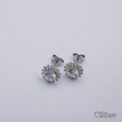 Sidabriniai auskarai su cirkoniais Au2372 Sidabriniai auskarai su cirkoniais Au2372