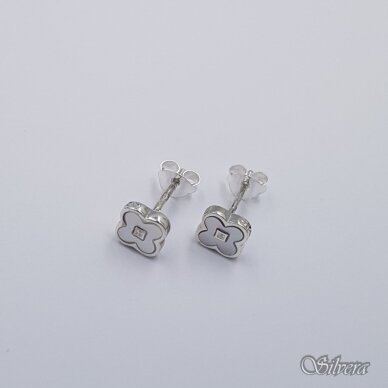 Sidabriniai auskarai su perlamutru Au2354 Sidabriniai auskarai su perlamutru Au2354
