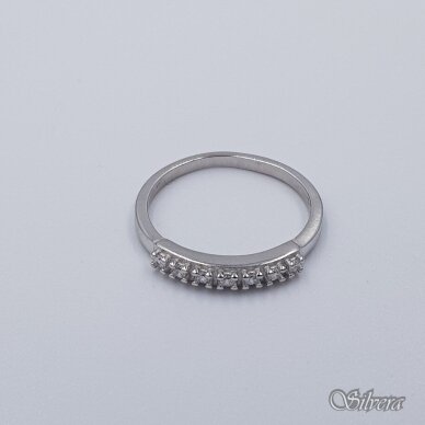 Sidabrinis žiedas su cirkoniais Z1564; 18 mm