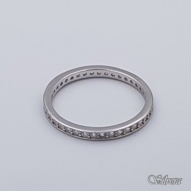 Sidabrinis žiedas su cirkoniais Z242; 18 mm 1