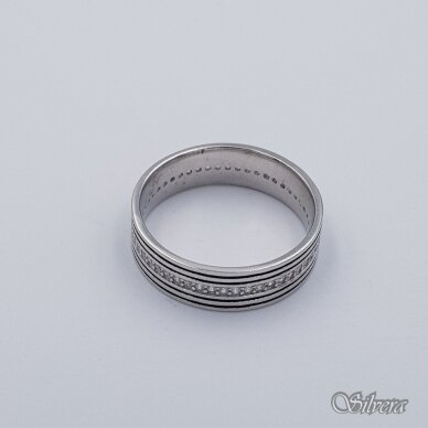 Sidabrinis žiedas su cirkoniais Z321; 20,5 mm