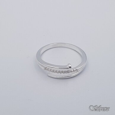 Sidabrinis žiedas su cirkoniais Z333; 16 mm 1