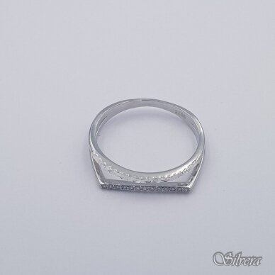 Sidabrinis žiedas su cirkoniais Z398; 17,5 mm 1