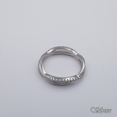 Sidabrinis žiedas su cirkoniais Z459; 16 mm 1