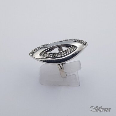 Sidabrinis žiedas su cirkoniais Z503; 19 mm 1