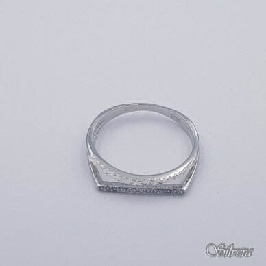 Sidabrinis žiedas su cirkonias Z398; 16 mm 1