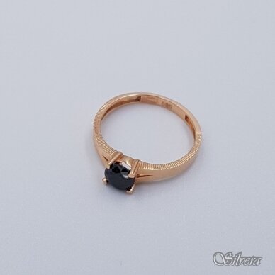 Auksinis žiedas su cirkoniu AZ70; 17 mm 1
