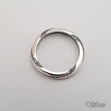 Sidabrinis žiedas su cirkoniu Z172; 18,5 mm