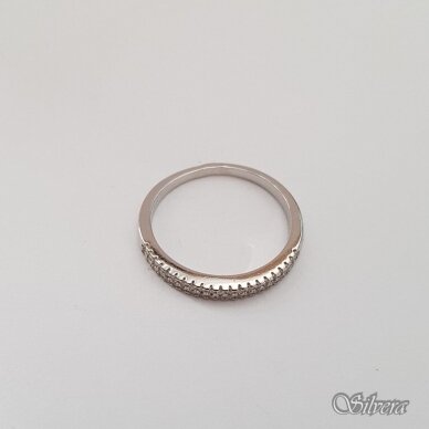 Sidabrinis žiedas su cirkoniais Z180; 18,5 mm 1