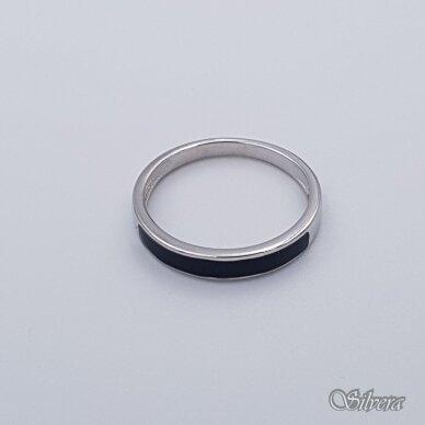 Sidabrinis žiedas su emaliu Z289; 17 mm 1